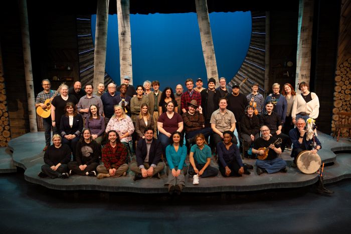 Rehearsal photo from Come From Away
